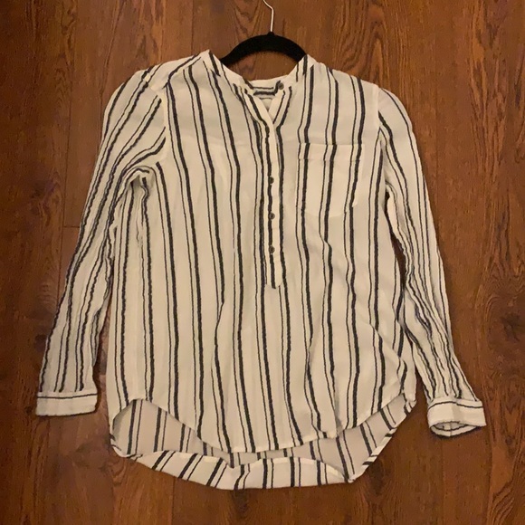 Lucky Brand Long Sleeve Striped Button Up - Picture 4 of 6